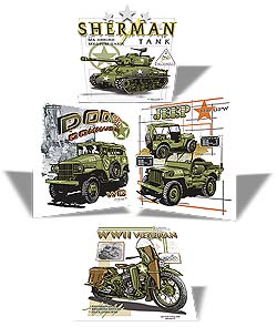 Military Vehicle Tshirts